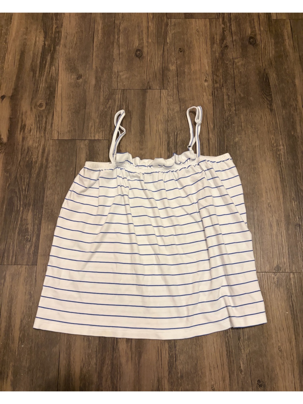 Lake Pima Ruffle Tank Top in Cobalt Medium